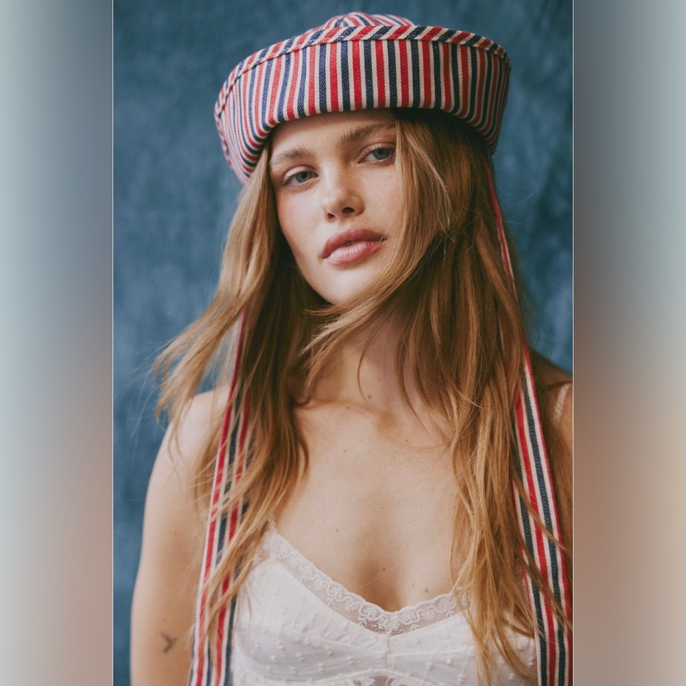 Free people Striped Sailor Bucket Hat